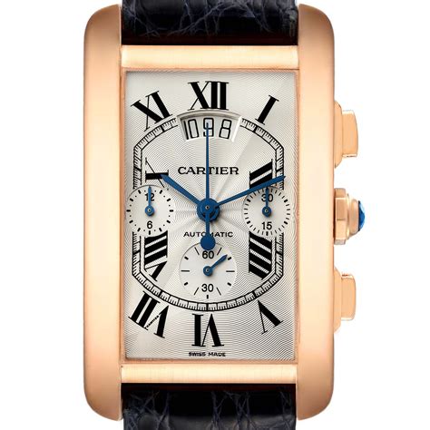 cartier tank americaine ladies gold|cartier tank americaine chronograph.